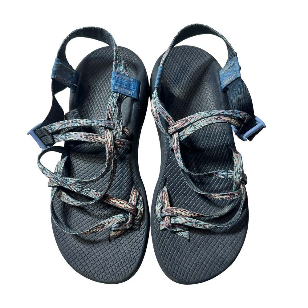 Chaco Women’s Z/Cloud X2 Toe Loop Hiking Sandals Blue Gray 10